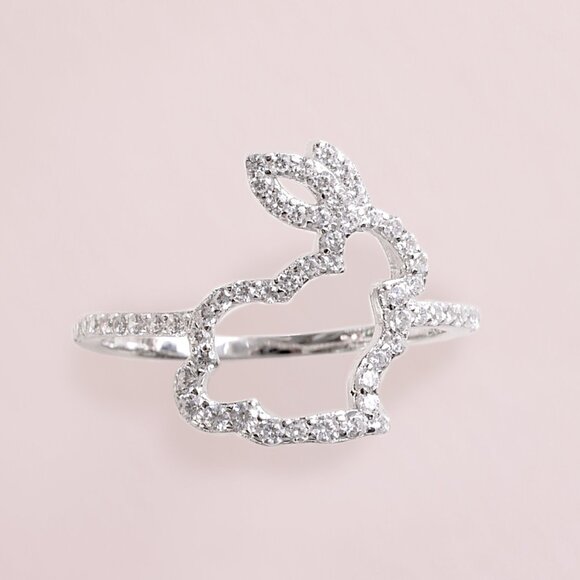 Bunny Ring, 925 Sterling Silver, Charmed Aroma Easter 2018 - Picture 3 of 3